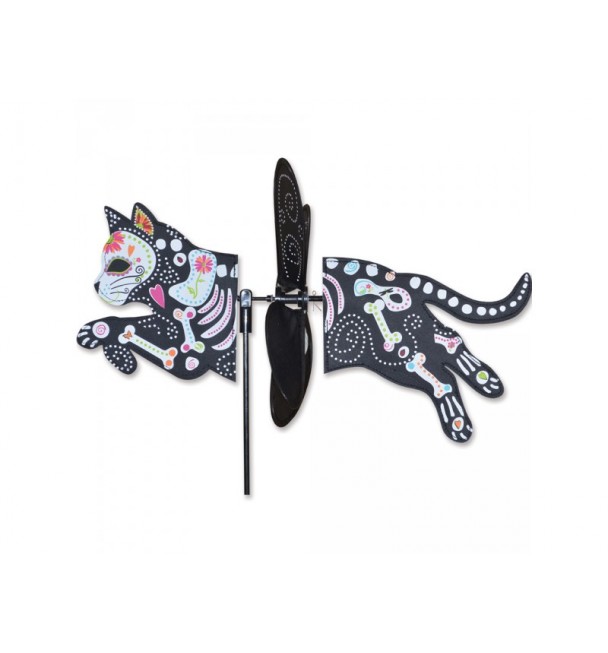PETITE SPINNER - DAY OF THE DEAD CAT PETITE SPINNER - DAY OF THE DEAD CAT